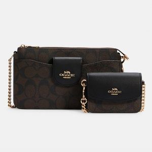 Coach Poppy Crossbody with Detachable Card Case
